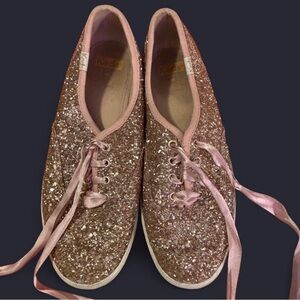 Kate Spade x Keds Pink Glitter Sneakers